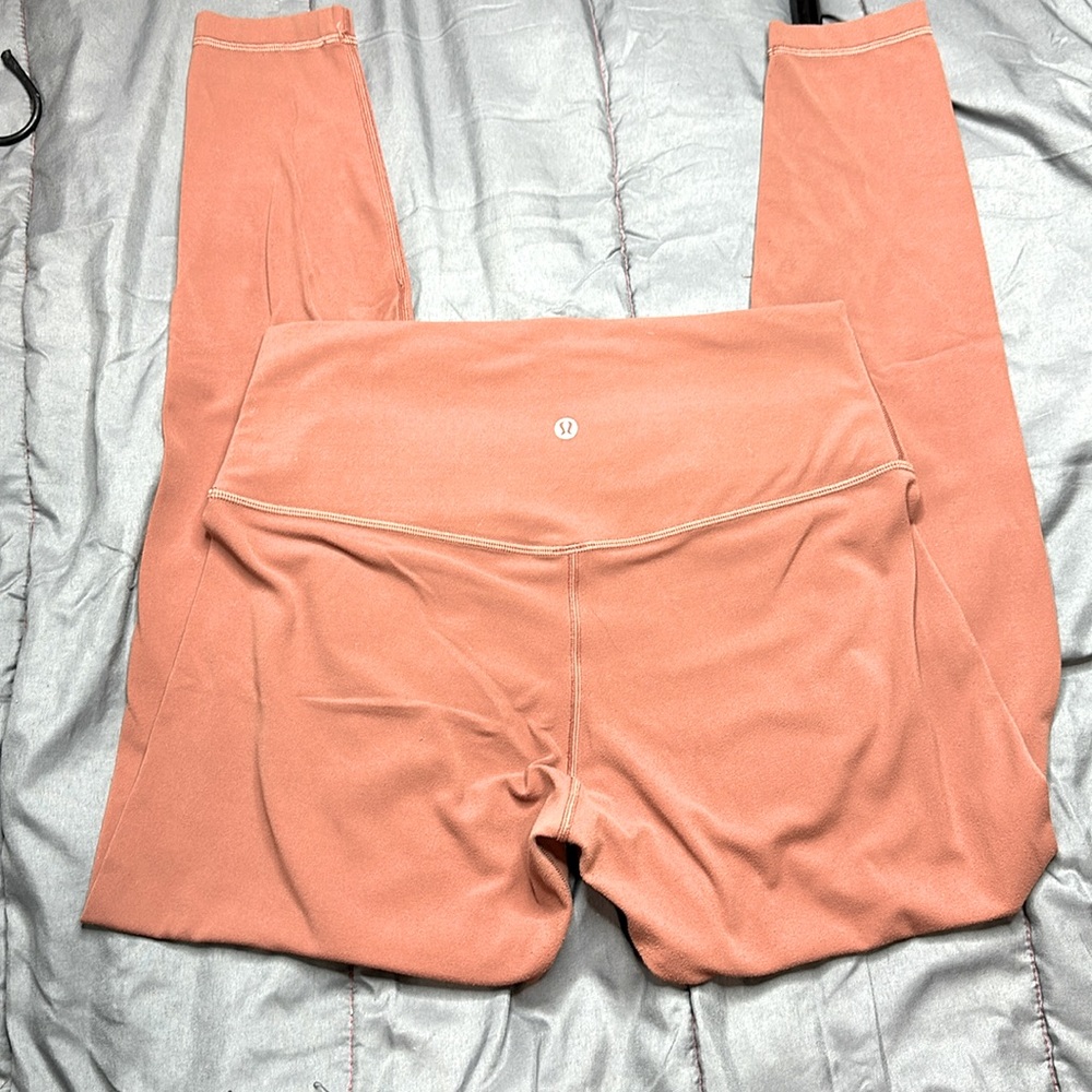 Rust colored lululemon align leggings